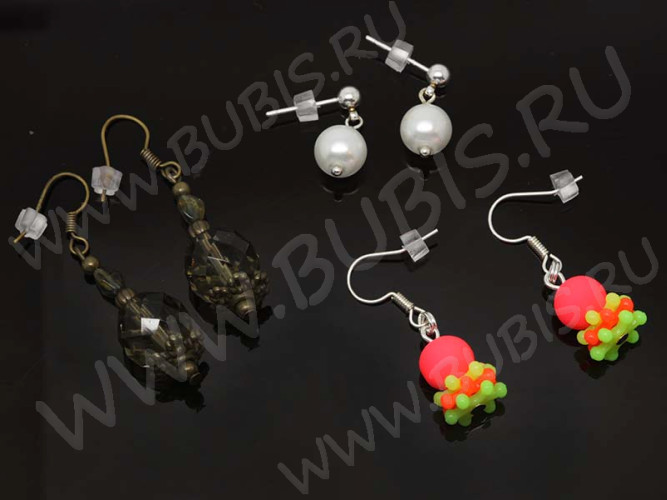 Бусина округлая "жемчуг" 8мм белая жемчужная (стекло) (10шт.)