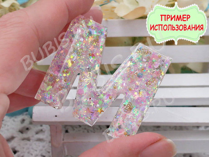 Наполнение для смолы и бутылочек 099 шарики без отверстий Bubis Crafts МИКС 2, 2,5 и 3мм жемчужных белых в контейнере (декор) (300шт.)