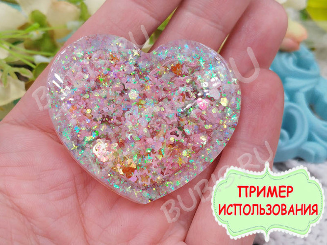 Наполнение для смолы и бутылочек 099 шарики без отверстий Bubis Crafts МИКС 2, 2,5 и 3мм жемчужных белых в контейнере (декор) (300шт.)