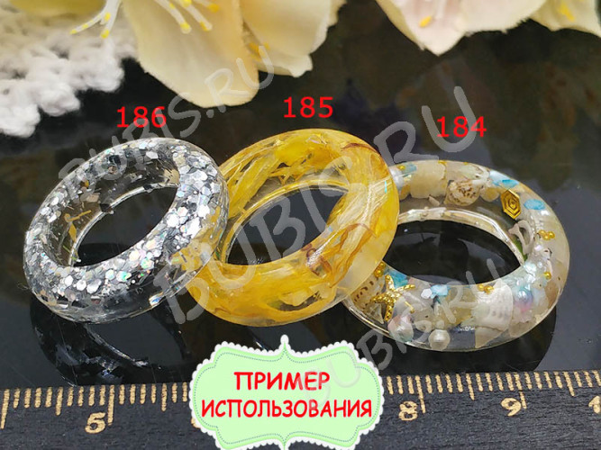 Наполнение для смолы и бутылочек 099 шарики без отверстий Bubis Crafts МИКС 2, 2,5 и 3мм жемчужных белых в контейнере (декор) (300шт.)