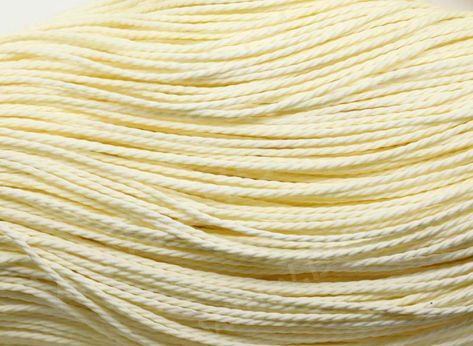 (СКИДКИ!!!) Вощёный п/э шнур "канатик" 1мм айвори (ок.75м)