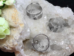 Основа (заготовка) для кольца 135 18мм с платформой 12мм цвет платины (Brass)