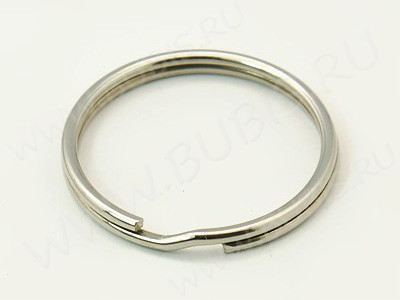 Карабин для брелка 20 Кольцо для ключей 25*25*2,4мм цвет платины (Хирургическая сталь)