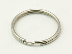 Карабин для брелка 20 Кольцо для ключей 25*25*2,4мм цвет платины (Хирургическая сталь)