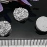 Кабошон декоративный 16 Круг с кристаллами 12*12*4,5мм серебристо-белый непрозрачный (резин) Купить Кабошон декоративный 16 Круг с кристаллами 12*12*4,5мм серебристо-белый непрозрачный (резин) с доставкой по России