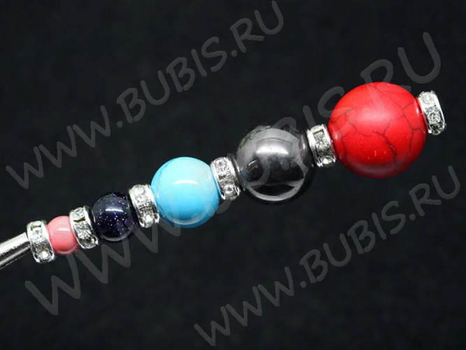 Рондель со стразами 08 5*5*2,3мм серебристо-зелёный (Brass и стекло)