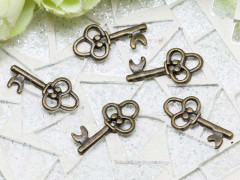 (СКИДКИ!!!) Подвеска Ключик 51 3D 19*9,5*1,5мм античная бронза (литьё) (10шт.)