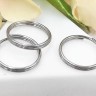 Купить Колечки двойной крутки 16мм для брелка цвет платины (Хирургическая сталь) (10шт.) с доставкой по России