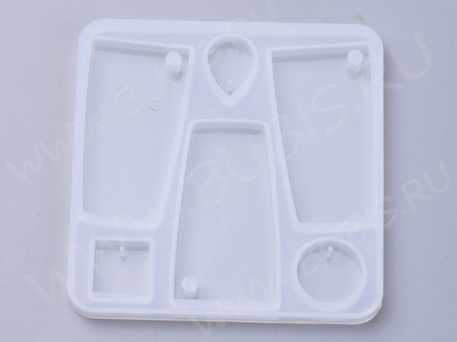 Молд 178 для эпоксидной смолы 118*98*4,5мм Подвески кулоны (силикон)