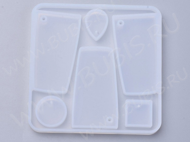 Молд 178 для эпоксидной смолы 118*98*4,5мм Подвески кулоны (силикон)