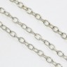 Купить Цепочка C16 с простым плетением звено 3,8*2,8мм цвет платины (Brass) (50см) с доставкой по России