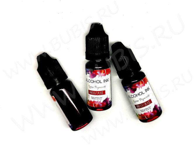 Краситель 02 Алкогольные чернила спиртовые Красный Red (Alcohol Ink)(10мл)