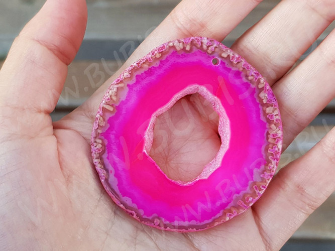 Кулон 1127 Срез Агата 56*52*4мм (камни)