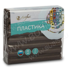 Полимерная глина Артефакт 242 шоколадный с блестками 56г.