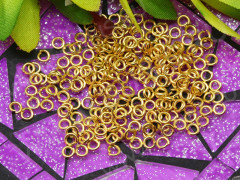 (СКИДКИ!!!) Колечки обычные 3*0,7мм золотистые (Iron) (100шт.)