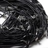 Купить Шнур с замочком 23 кожаный круглый 2мм черный (47см) с доставкой по России