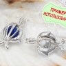 Купить Подвеска Сундучок 07 3D Дельфинчики 22*13*9мм серебристый (Brass) с доставкой по России