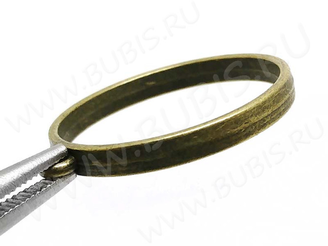Подвеска Рамка 16 Круг для эпоксидки/полимерки 37*33*4мм античная бронза (литьё)