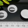Купить Глазки №11 Округлые с бегающим зрачком большие 20*20*5мм чёрно-белые (декоративные элементы) (10шт.) с доставкой по России
