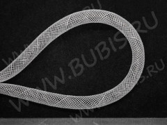 Нейлоновая ювелирная сетка 10мм белая (шнуры) (1м)
