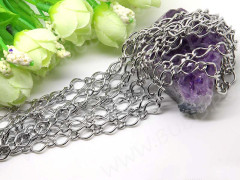 Цепочка I004 звено 8*5мм и 4*3,5мм цвет платины (Iron) (50см)