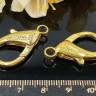 Купить Замочек карабин №023 огромный 29,5*15,5*5,3мм золотистый (литьё) с доставкой по России