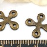Купить 332 Коннектор Крест 18*18*1,7мм античная бронза (литьё) с доставкой по России