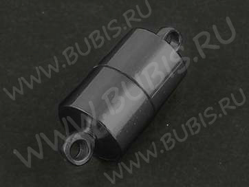 Магнитный замочек №43 с петельками 17*7мм чёрный никель (Brass)