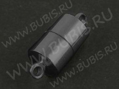 Магнитный замочек №43 с петельками 17*7мм чёрный никель (Brass)