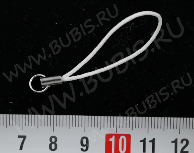 (СКИДКИ!!!) Шнурок для мобильного телефона без карабина 45мм белый (10шт.)