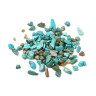 Купить Наполнение для смолы и бутылочек 143 каменная крошка БЕЗ отверстий 2-8*2-4мм Бирюза синт. Турквенит (декор) с доставкой по России