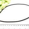 Купить Шнур с замочком 24 плетёный кожаный круглый 3мм черный (46см) с доставкой по России