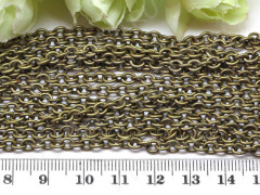 Цепочка I109 с простым плетением звено 4,5*4,0мм античная бронза (Iron) (50см)