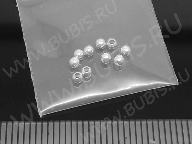 Бусина Шарик серебряный 2мм серебро 925 (Sterling Silver) (10шт.)
