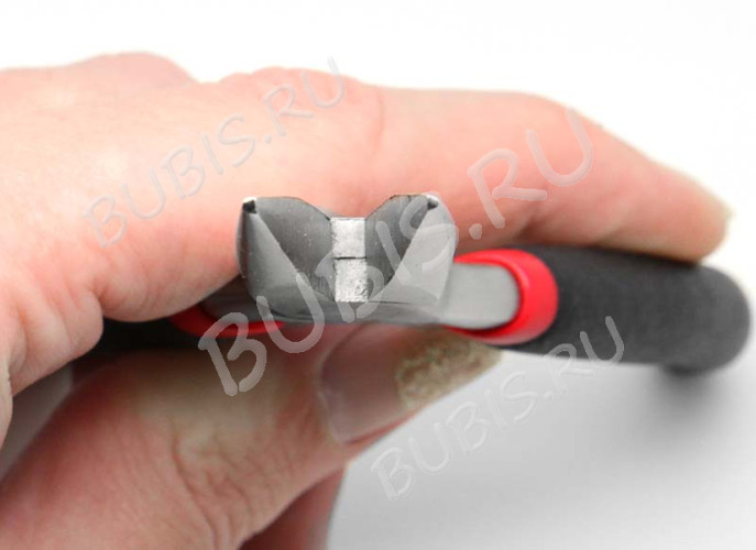 Тонкогубцы (утконосы короткие) 04 без бороздок 125мм с чёрными ручками (инструменты для бижутерии)