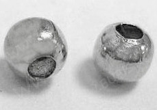 Шарик металлический Бусина 6мм цвет платины (Хирургическая сталь) (10шт.)