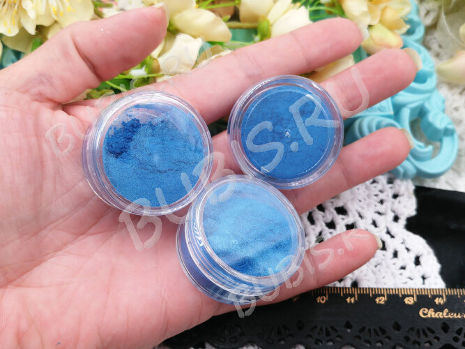 Перламутровый пигмент (mica) Bubis Crafts т.голубой (красители)