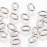 Колечки овальные 10*6,5*1,2мм цвет платины (Хирургическая сталь) (10шт) Купить Колечки овальные 10*6,5*1,2мм цвет платины (Хирургическая сталь) (10шт) с доставкой по России