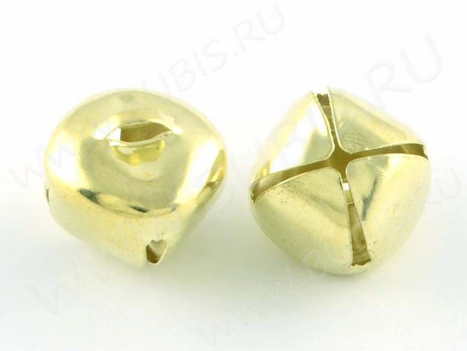 Подвеска Бубенчик 03 3D 9,8*9,8мм светлое золото (Iron) (10шт)