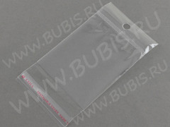 Пакет 37 с липким слоем 6,5*9см прозрачный (упаковка) (100шт.)