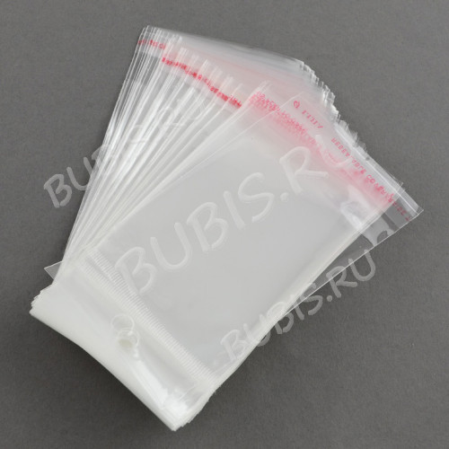 Пакет 37 с липким слоем 6,5*9см прозрачный (упаковка) (100шт.)