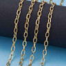 Цепочка S17-G Ювелирная сталь 6,7*3,8мм золотистая (Хирургическая сталь) (50см) Купить Цепочка S17-G Ювелирная сталь 6,7*3,8мм золотистая (Хирургическая сталь) (50см) с доставкой по России