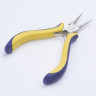 Купить Круглогубцы 29 125мм с жёлто-синими ручками (инструменты для бижутерии) с доставкой по России