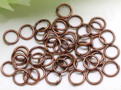 (СКИДКИ!!!) Колечки обычные 7*0,7мм античная медь (Iron) (100шт.)