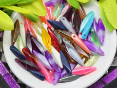 Подвеска Капля 05 19,5*5,7*4мм МИКС имитация камней (акрил) (30шт.)