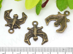 Подвеска Летучая мышь 02 18*16*2,5мм античная бронза (литьё)
