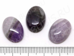 Кабошон каменный 020 Овал 18*13*5мм Аметист натуральный (камни)