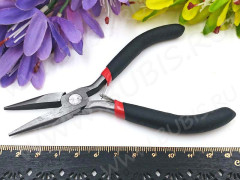 Тонкогубцы (утконосы короткие) 15 без бороздок 130мм (инструменты для бижутерии)