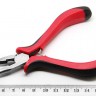 Купить Тонкогубцы (утконосы короткие) 05 без бороздок, с кусачками 130мм с красно-чёрными ручками (инструменты для бижутерии) с доставкой по России