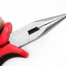 Купить Тонкогубцы (утконосы короткие) 05 без бороздок, с кусачками 130мм с красно-чёрными ручками (инструменты для бижутерии) с доставкой по России